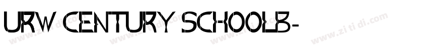 URW Century Schoolb字体转换